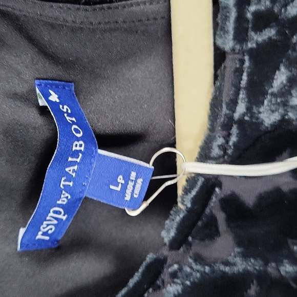 RSVP by Talbots Velvety Floral Burnout Top, Women's Petite Large, New - Picture 5 of 8